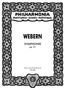 Anton Webern: Webern, A: Symphonie Op. 21, Noten