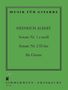 Heinrich Albert: Sonate Nr. 1 c-Moll - Sonate Nr. 2 D-Dur, Noten, Noten