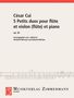 Cesar Cui: 5 Petits duos pour flûte et violon (flûte) et piano op. 56 (1897), Noten, Noten
