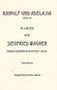 Siegfried Wagner (1869-1930): Rainulf und Adelasia op. 14, Noten