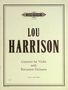 Lou Harrison: Konzert für Violine und Percus, Noten