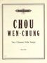 Wen-Chung Chou: 2 Chinesische Volkslieder, Noten