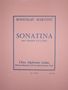 Bohuslav Martinu: Sonatina, Noten