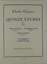 Charles Chaynes: 15 Etudes, Noten