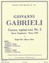 Giovanni Gabrieli: Canzon Septimi Toni Nr. 2, Noten