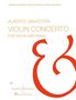 Alberto Ginastera: Violinkonzert op. 30, Noten