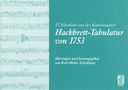 Karl Heinz Schickhaus: 15 Solostücke aus der Kopenhagener Hackbrett-Tabulatur von 1753, Noten