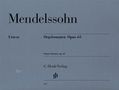 Felix Mendelssohn Bartholdy: Orgelsonaten op. 65, Noten