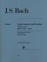 Johann Sebastian Bach: Sonaten und Partiten BWV 1001-1006 für Violine solo (unbezeichnete und bezeichnete Stimme), Noten