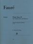Gabriel Faure: Élégie Opus 24 für Violoncello und Klavier, Noten