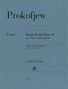 "Prokofjew, Sonate D-dur Opus 94 für Flöte und Klavier. G. Henle Verlag. Blaues Cover mit klarer Typografie.", Noten