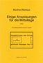 Manfred Niehaus: Einige Anweisungen für die Mit, Noten