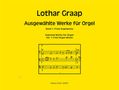 Lothar Graap: Ausgewählte Orgelwerke, Noten