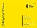 Vol. 63, Cécile Chaminade, Werke für Orgel, Edition Dohr 20463. Gelber Hintergrund, vertikales „édition bon(n)orgue“., Noten