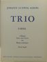 Johann Ludwig Krebs: Krebs, Johann Ludwig:Trio e-Moll /SP/SS /2 Fl/, Noten