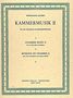 Wolfgang Jacobi: Kammermusik II, Noten