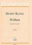 Henry Kling: 30 Duos, Noten