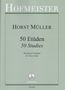 Heinz Müller: 50 Etüden für kleine Trommel, Noten