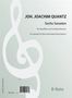 Johann Joachim Quantz: Sechs Sonaten für Querflöte und Cembalo (Klavier), Noten