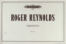 Roger Reynolds (geb. 1934): Variation für Klavier, Noten