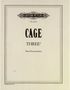 John Cage (1912-1992): Three 2 for 3 percussionists, Noten