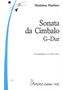 Marianna Martines: Sonata da Cimbalo G-Dur, Noten