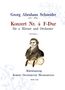 Georg Abraham Schneider: Konzert für 2 Hörner und Orchester Nr. 4 F-Dur, Noten