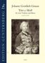 "Johann Gottlieb Graun - Trio c-Moll für zwei Violinen und Basso, GraunWV Av:XV:19." Illustration eines Musikers mit Geige.