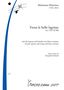 Titel: "Frena le belle lagrime", Arie für Sopran und Streicher. Herausgeber: Hansjakob Heldstab. Links blaue Verzierung., Noten