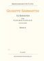 Giuseppe Sammartini: 12 Sonaten für Flöte und Altflöte in G und Klavier, Noten