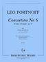Leo Portnoff: Concertino Nr. 6 D-Dur op. 43, Noten