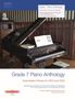 : Grade 7: Piano Anthology - Examination Pieces for 2023 and 2024- (Performance Notes by Norman Beedie), Buch