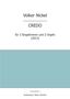 Volker Nickel: Credo 2 Singstimmen und 2 Orgeln, Noten