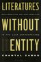 Titel: "Literatures Without Identity". Untertitel: "Relationalities and Post-Identities". Autor: Chantal Zabus. Düsterer Hintergrund.