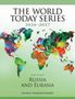 Text: "THE WORLD TODAY SERIES 2026-2027; 56th edition; RUSSIA AND EURASIA; NAVRUZ NEKBAKHTSHOEV". Eine bunte Weltkarte., Buch