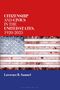 Der Text lautet: "CITIZENSHIP AND CIVICS IN THE UNITED STATES, 1920-2025" und "Lawrence R. Samuel". Darunter eine US-Flagge., Buch