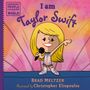 "I am Taylor Swift" steht oben, darunter eine Cartoon-Figur mit Mikrofon. Links steht "Ordinary People Change the World".