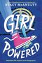 Text: "GIRL POWERED. Sometimes life requires us to change gears." Illustration: Pinker Sneaker auf Fahrradkette., Buch