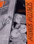"An Itchy, Witchy Halloween Tale." Drei erschrockene Kinder öffnen eine Tür, dahinter ein Vollmond und Fledermäuse., Buch