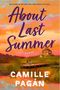 "One week at the lake, one last chance for love." Gemälde von Paar auf einem Steg, mit Haus und Lichtern im Hintergrund., Buch