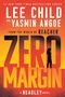 "#1 New York Times Bestselling Series. Zero Margin von Lee Child und Yasmin Angoe. Silhouette vor Sonnenuntergang."