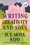 "Writing Creativity and Soul. Sue Monk Kidd. Bestselling author of The Secret Life of Bees." Aquarell-Blütenillustration.