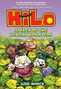 „HiLo: Attack of the Hungry Monsters“ von Judd Winick. Illustrative Figuren in einer Masse gelber, pummeliger Kreaturen.