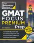 "The Princeton Review - GMAT Focus Premium Prep, 2nd Edition. Enthält realistische Tests und Online-Extras. Skyline im Hintergrund."