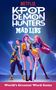 "Netflix K-Pop Demon Hunters Mad Libs. World’s Greatest Word Game." Drei stilisierte Figuren posieren heroisch.