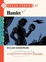 "CRASH COURSE LIT. Hamlet. William Shakespeare. Slyly Annotated Classics for Book Nerds." Silhouette von Hamlet mit Totenkopf., Buch