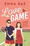 "Love Game. Handsome. Athletic. Off limits." Illustration zweier Personen auf einem Tennisplatz mit Tennisschläger und Kochutensilien., Buch