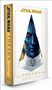 "Star Wars", "Thrawn", "Timothy Zahn". Illustration eines blauhäutigen Mannes mit roten Augen in Uniform.