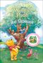 "Winnie the Pooh: The Seasons" steht auf einer Illustration. Winnie Pooh schaut eine Blume an, während Ferkel daneben steht., Buch
