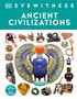 Text: "DK Eyewitness Ancient Civilizations. New edition with wall chart." Objekte: Antike Artefakte und Masken.
